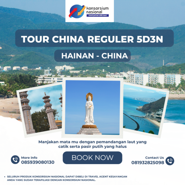 Tour Hainan China Reguler 5D3N