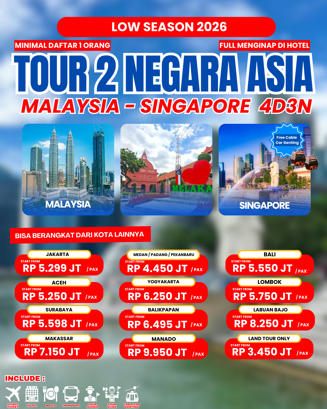 Tour 2 Negara Asia 4D3N - Gambar 2