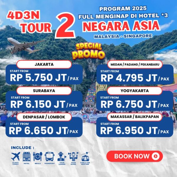 Tour 2 Negara Asia 4D3N - Gambar 2